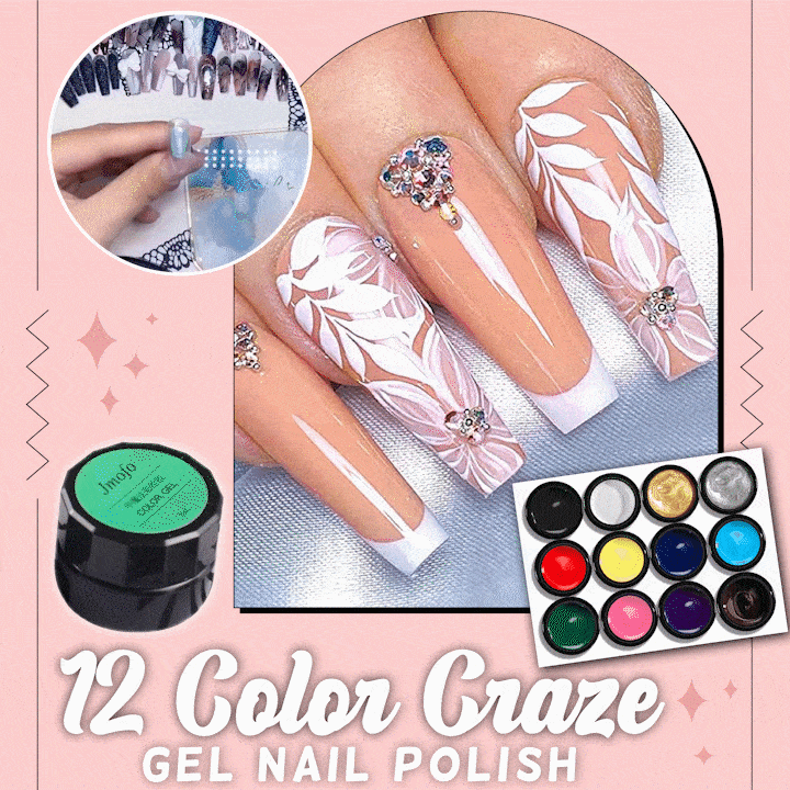 12 Color-Craze Gel-Nagellack